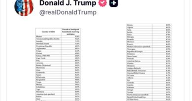 川普公布120国移民领福利数据 这几国位居榜首
